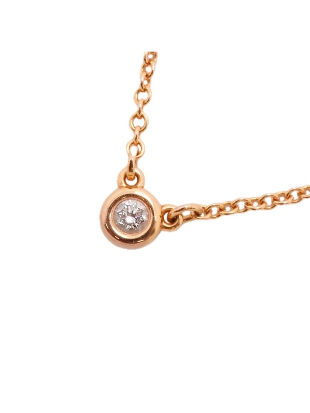 Tiffany & Co Necklace by the Yard Pink Gold Diamond